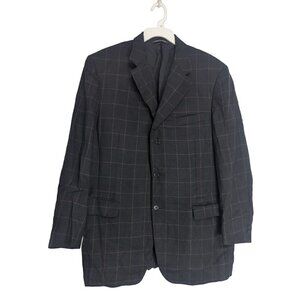 Canali 100% Pure Wool 3 Button Italy Blazer Sport Coat Jacket SZ 52 Italy 42 US